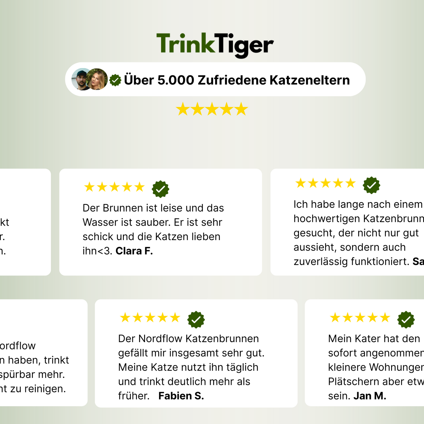 Trinkmatte für den Katzenbrunnen