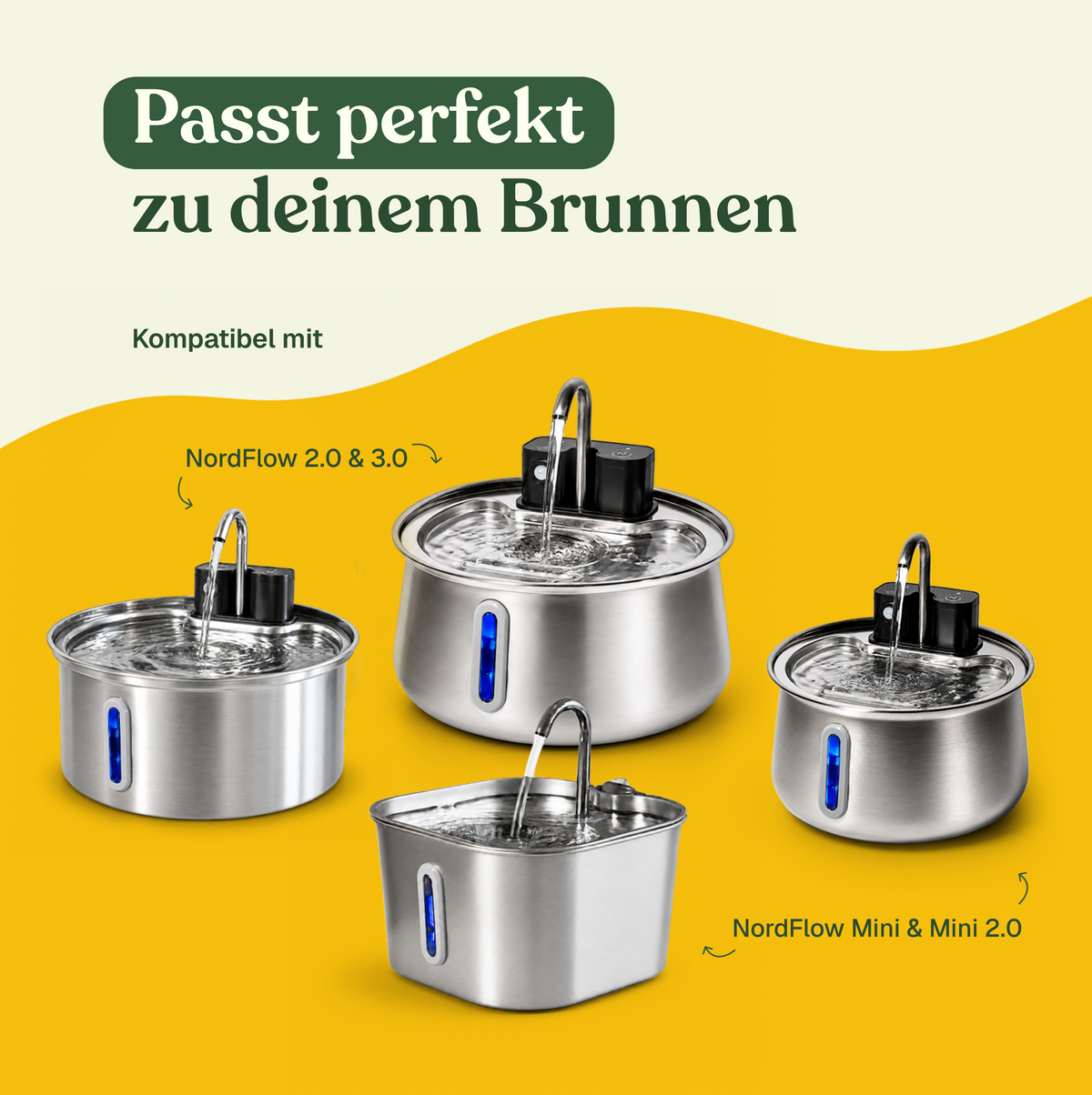 Wasserhahn aus Edelstahl