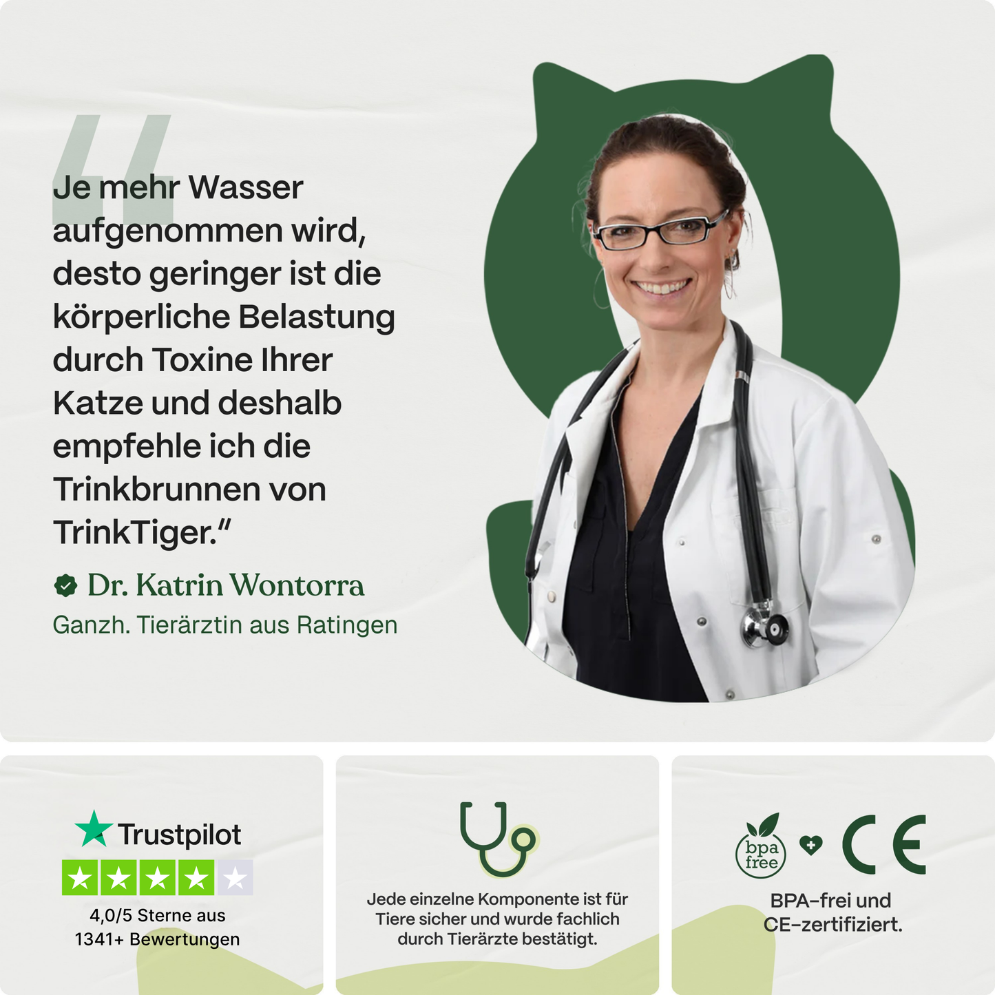 TrinkTiger Katzenbrunnen aus lebensmittelechtem Edelstahl