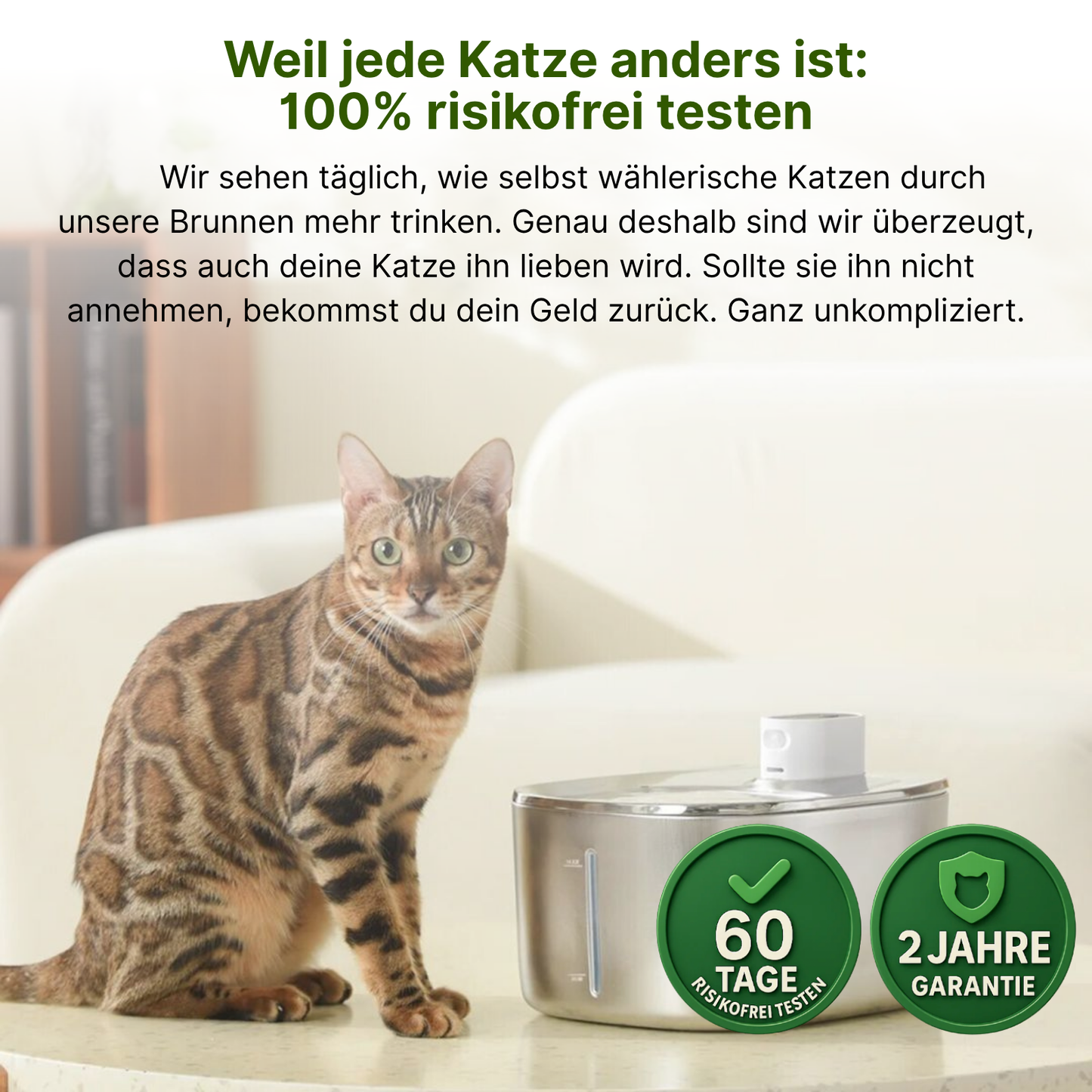 SmartFlow Deluxe Katzenbrunnen (4L + Kabellos)