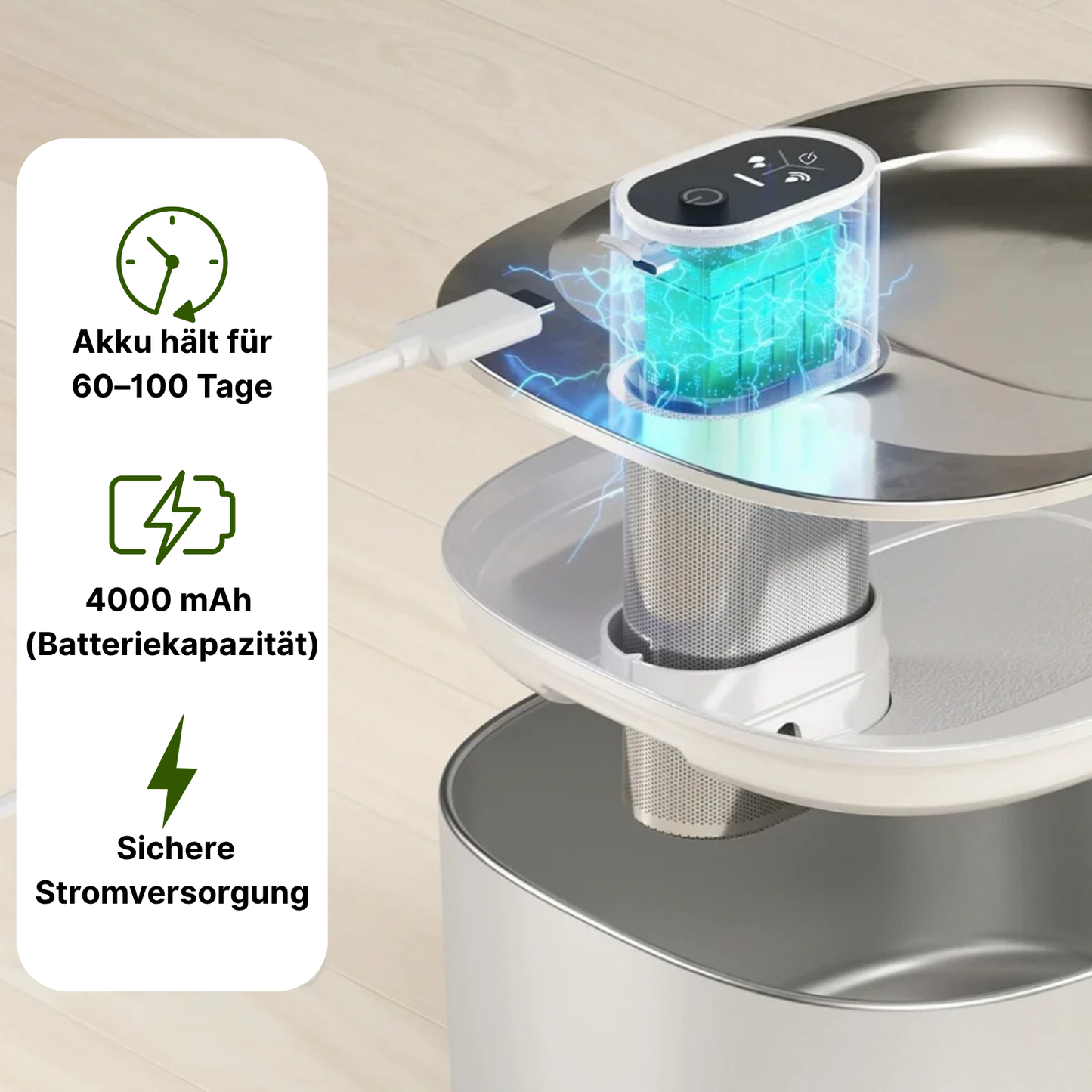 SmartFlow Deluxe Katzenbrunnen (4L + Kabellos)
