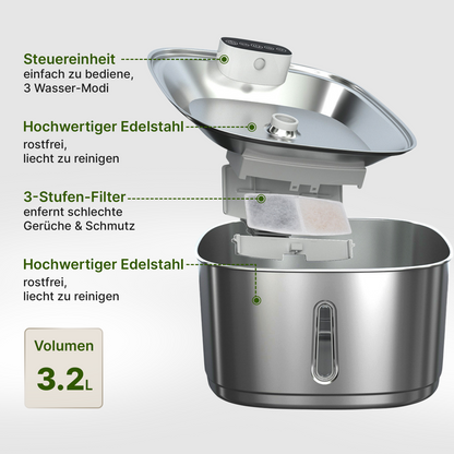 SmartFlow Katzenbrunnen (3,2L + Kabellos)