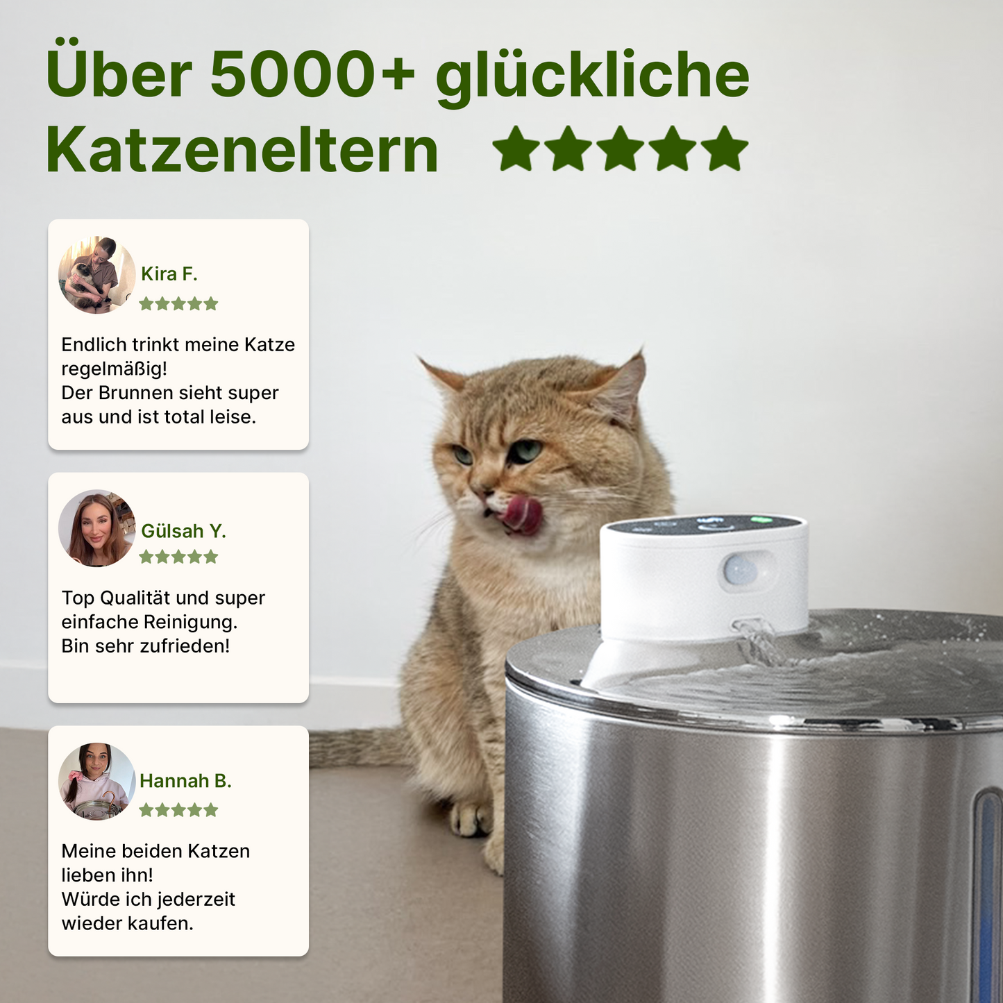 SmartFlow Premium Katzenbrunnen (4L + Kabellos)