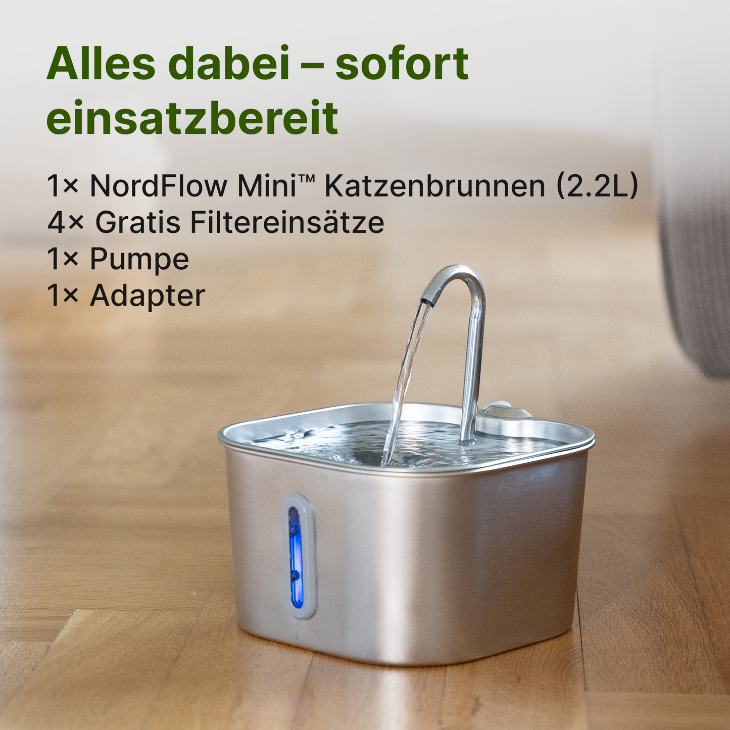 NordFlow Mini Katzenbrunnen (2,2L)