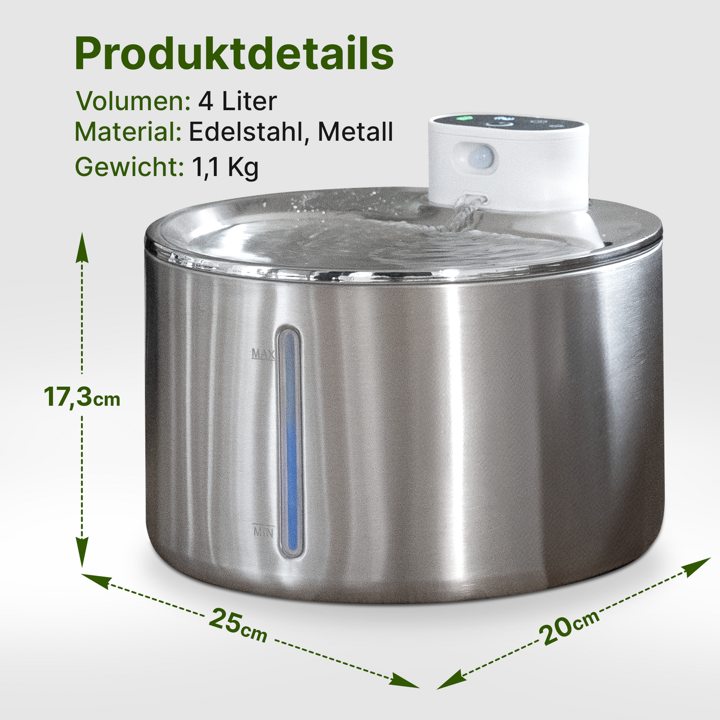 SmartFlow Premium Katzenbrunnen (4L + Kabellos)