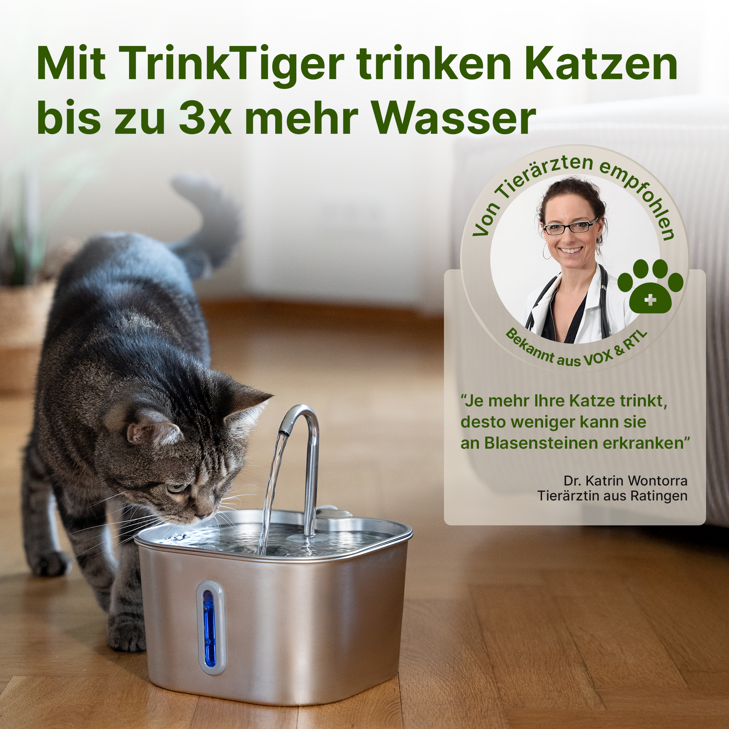 NordFlow Mini Katzenbrunnen (2,2L)